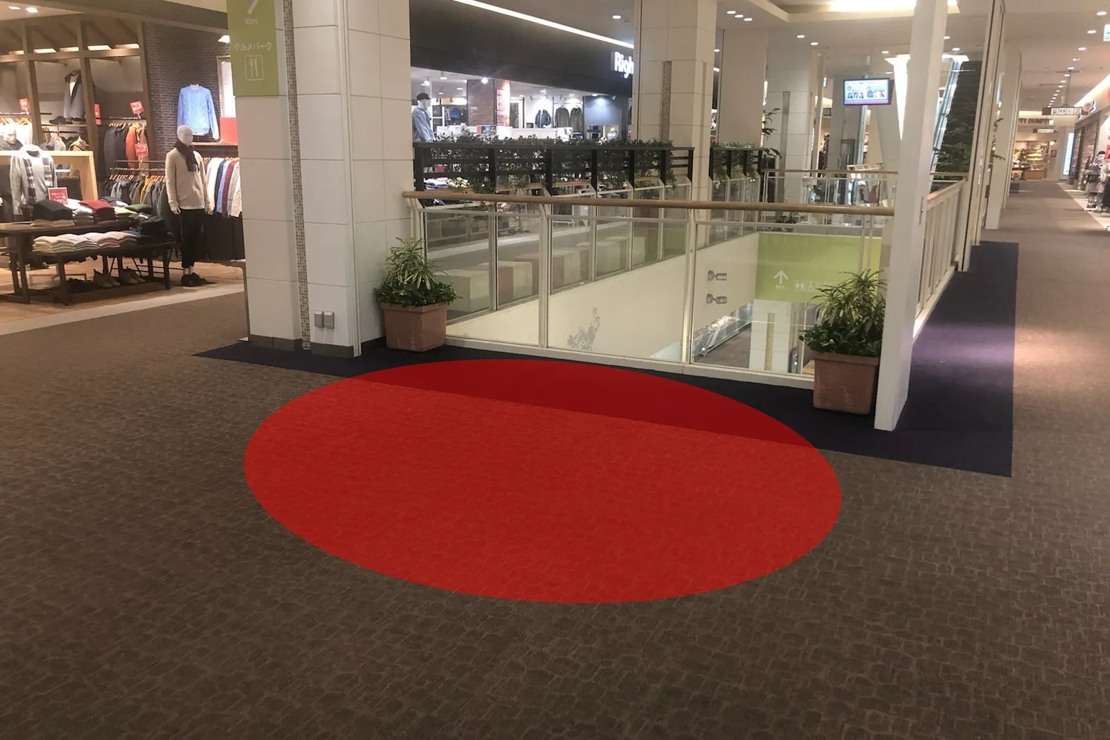 【ステラタウン】ポップアップストアやプロモーション適したショッピングモール3階にある無印良品前のイベントスペース