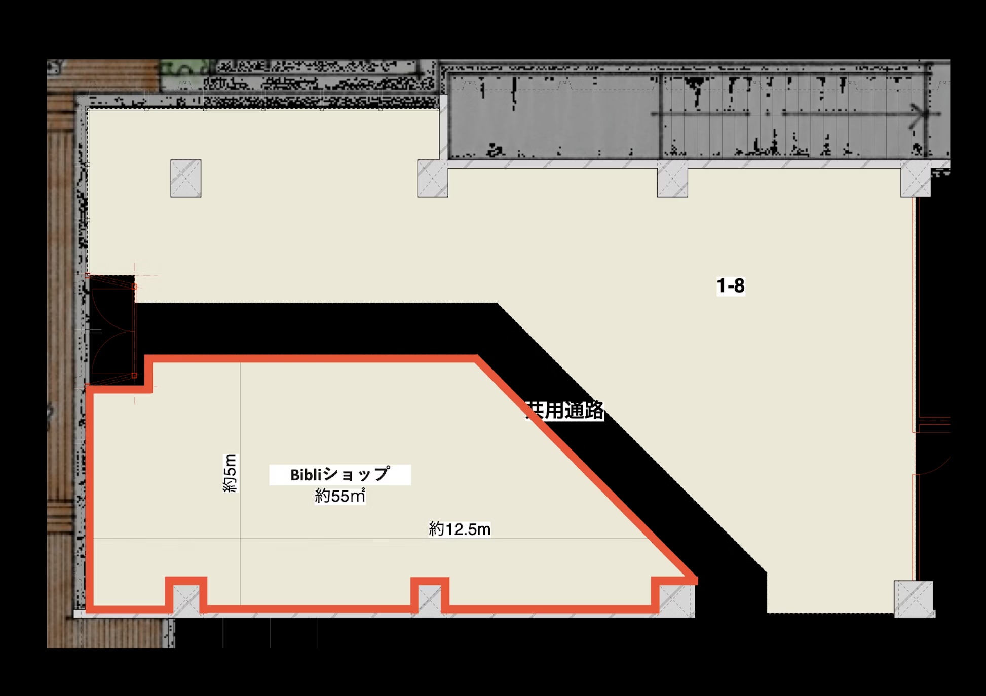 【Bibili／大宮駅12分】ポップアップストアやギャラリーに最適！複合施設内にあるガラス張りで視認性の高い屋内イベントスペース（55㎡）