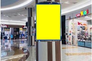 【イオンモールりんくう泉南】モール内広告 柱巻き