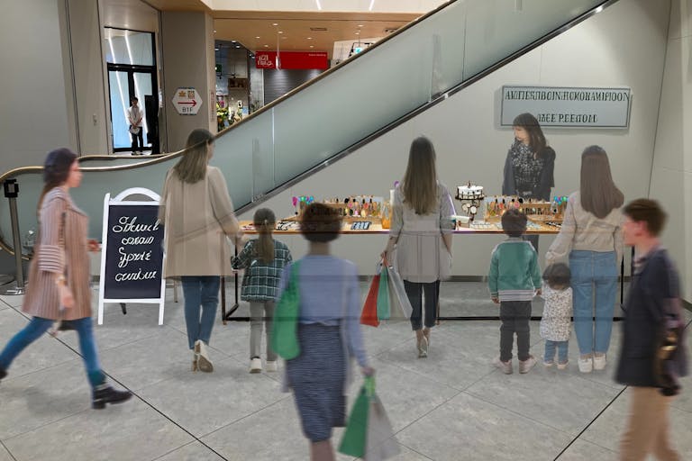 【KAMEIDO CLOCK】1F南側エスカレーター横 物販、食物販のポップアップストアや販促プロモーションに最適な催事イベントスペースの画像5