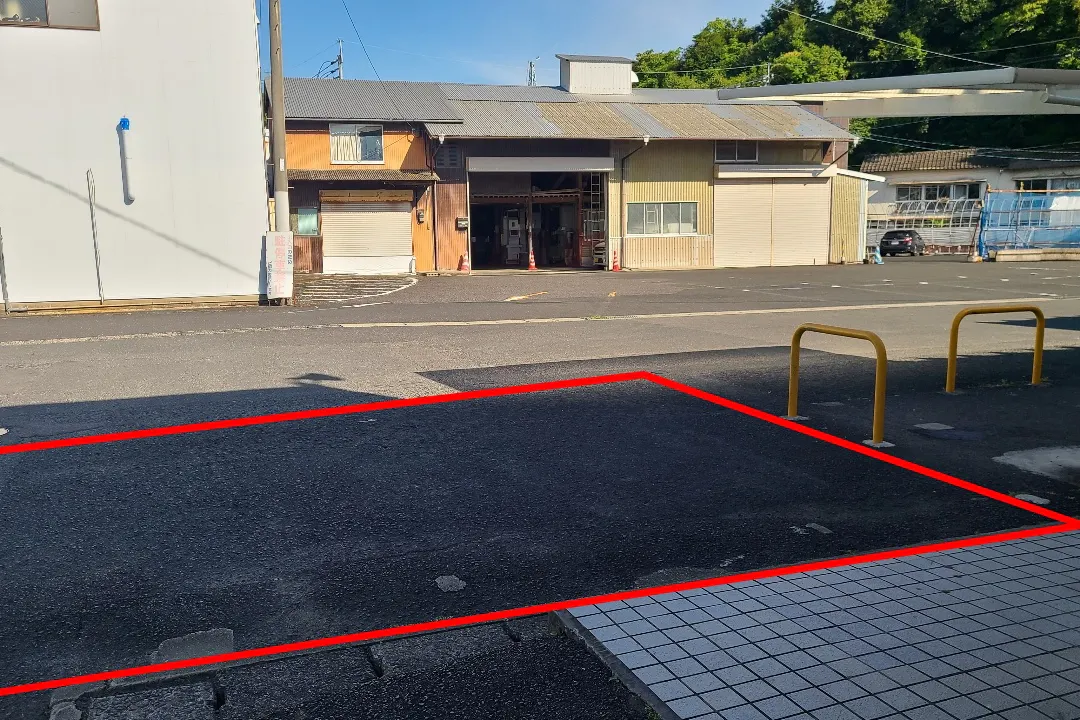 【まつばや江迎店】食物販やプロモーションなどに利用可能な駐車場スペース①