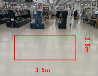 【イオンスーパーセンター金ケ崎店】サビカン向かい催事場 販促プロモーションや物販に最適なスーパー店内催事イベントスペース