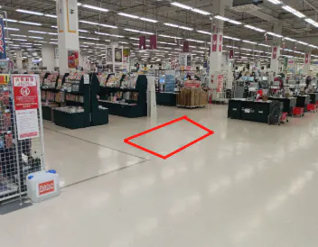 【イオンスーパーセンター金ケ崎店】サビカン向かい催事場 販促プロモーションや物販に最適なスーパー店内催事イベントスペース