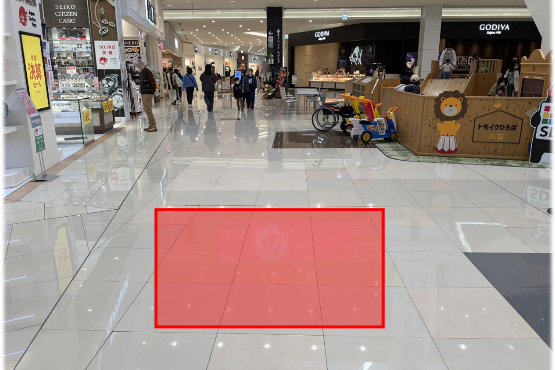 【イオンモール熊本】広告④_床面シート