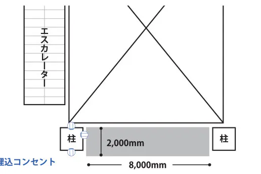 【イオンモール上尾】2F サウスコート吹抜け横