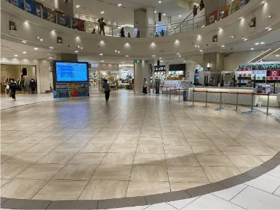 【あべのキューズモール】「①B1F サークルプラザ」(地下鉄直結)大規模なプロモーション用途や物販、食物販のポップアップに最適なイベントスペース