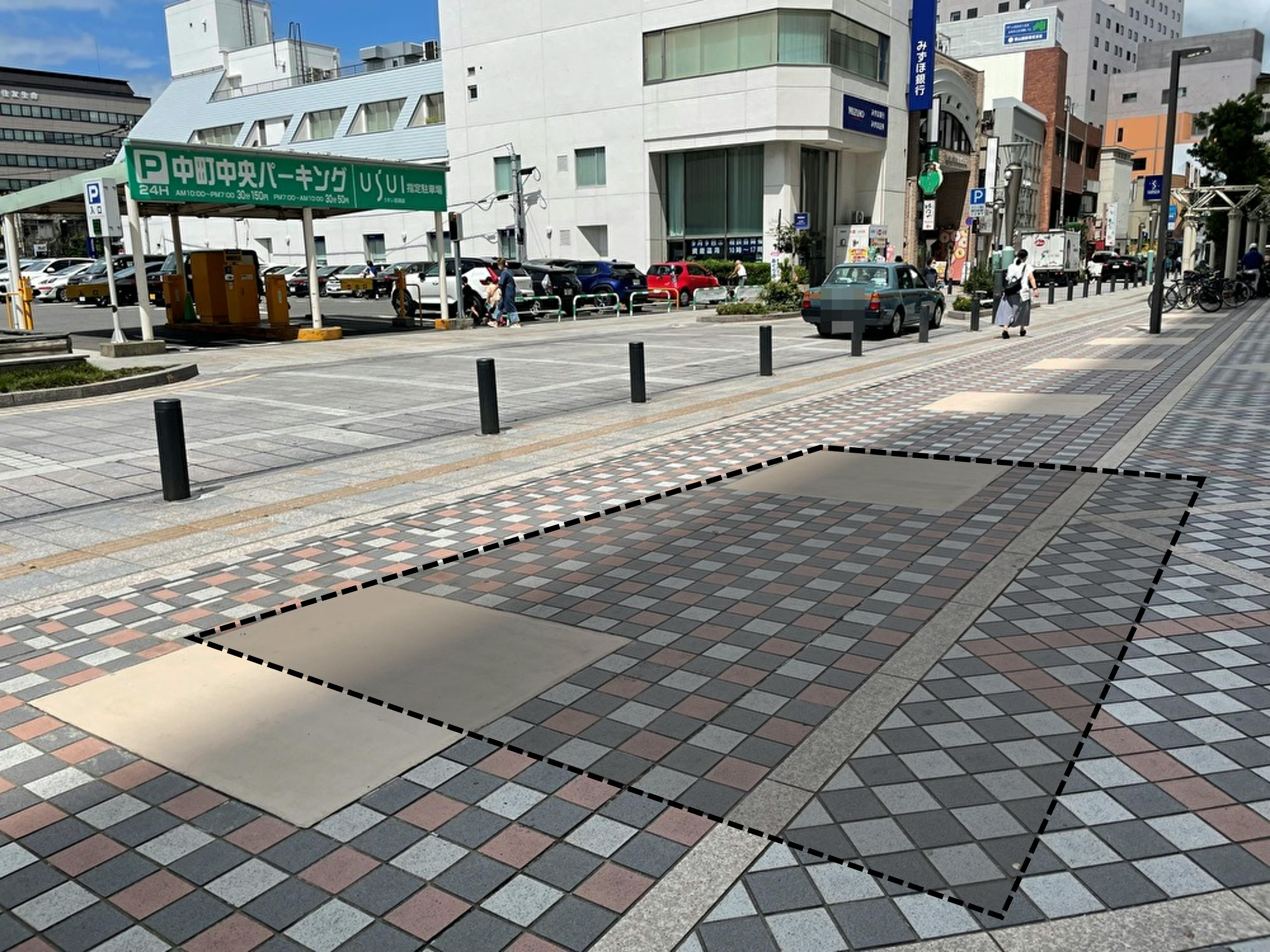 【うすい百貨店/屋外⑤】キッチンカーでの出店や物販、食物販、販促プロモーションに最適な屋外イベントスペース