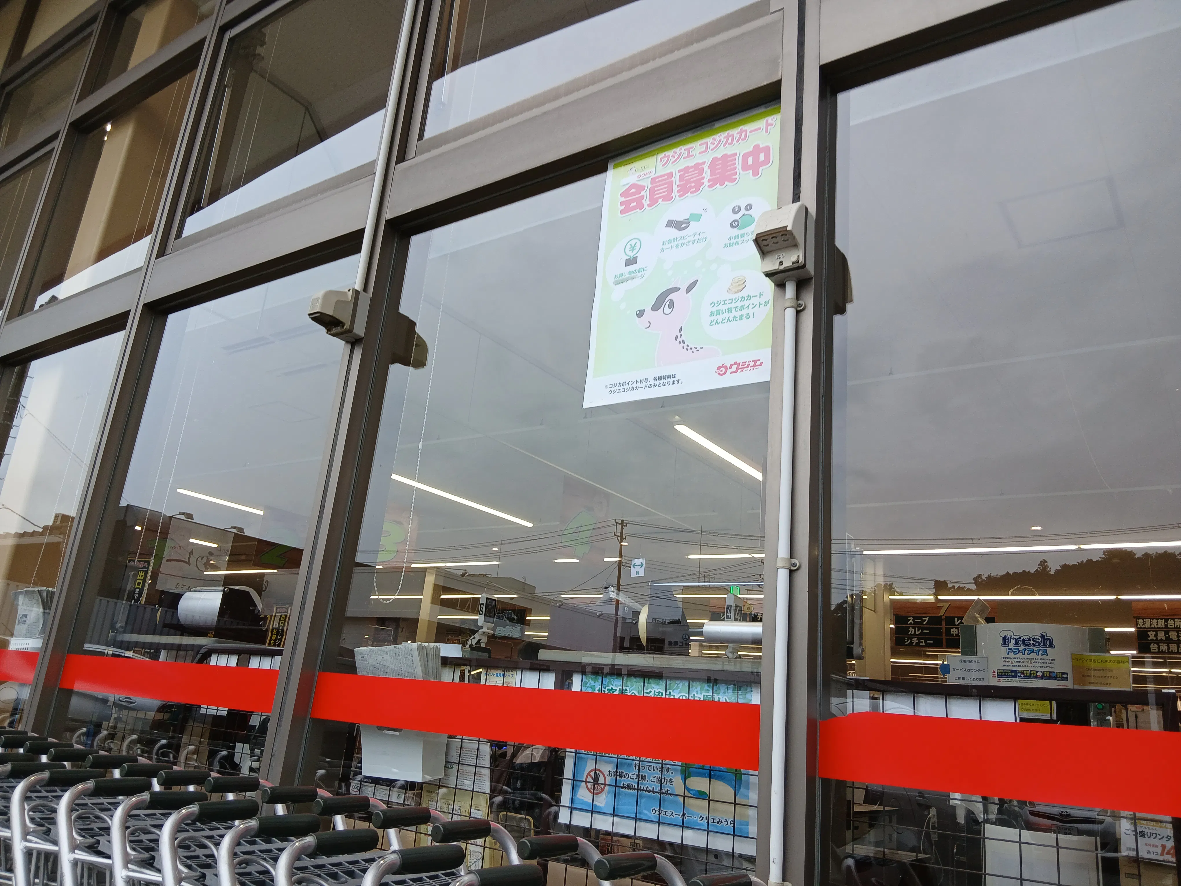 【ウジエスーパー石巻山下店】食物販や物販に利用可能な駐車場スペース