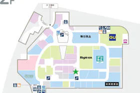 【イオンモール多摩平の森】モール内広告 エスカレーター中央側面