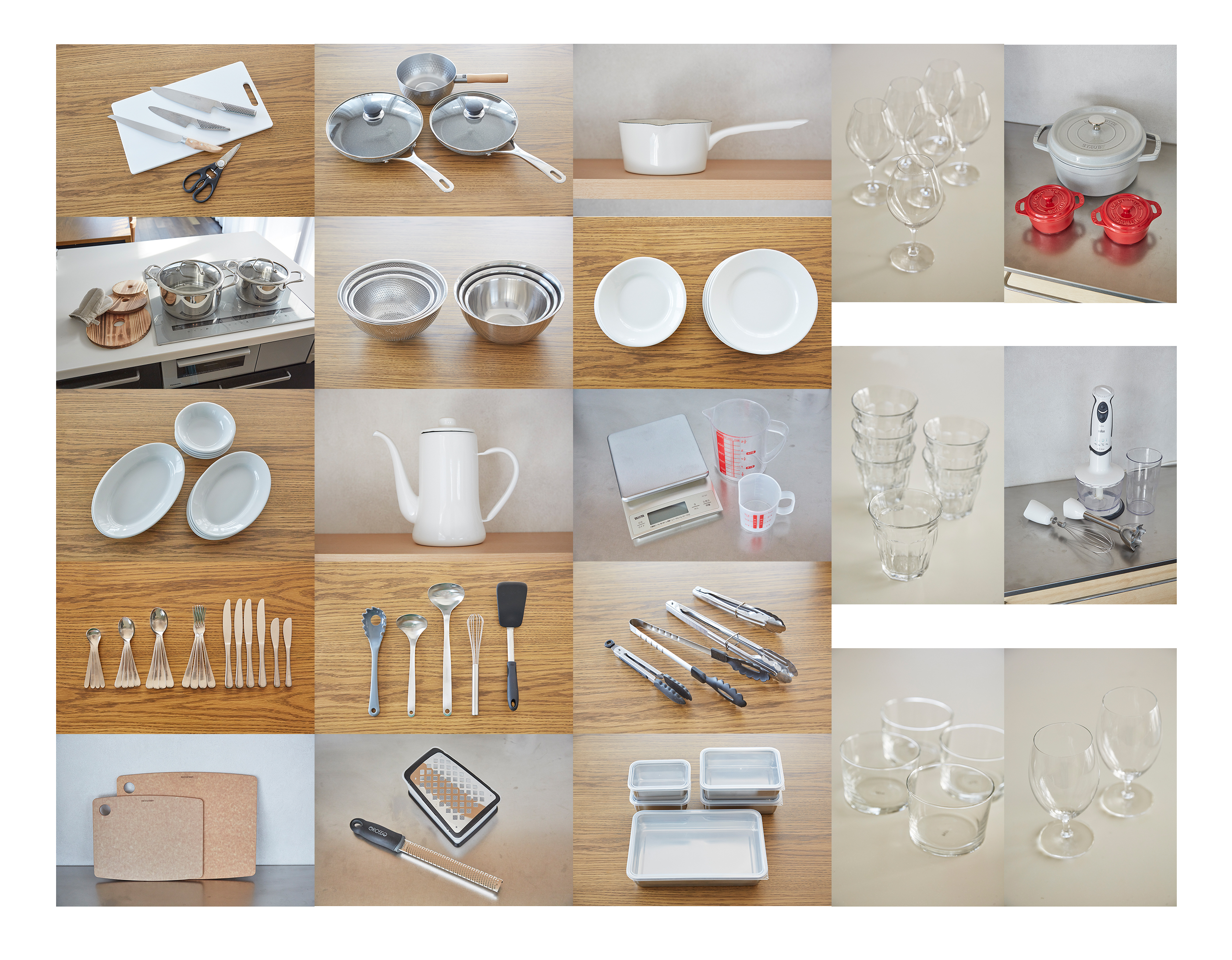 【北参道】ハウススタジオ（デザイン性と使いやすさを兼ね揃えた調理器具やカトラリーなどを常備）