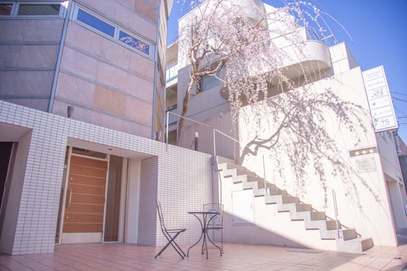 【表参道・南青山エリア|3月中〜末空きあり 】アパレル展示会・アート展等のギャラリー用途、撮影用途に最適。テラスの桜が美しいテラス・1F・B1・ロフトが利用可能なイベントスペース