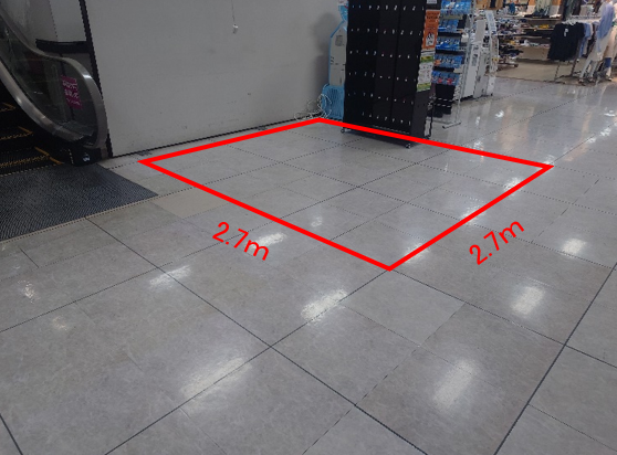 【イオン古川】正面エスカレーター横 販促プロモーションや物販に最適なスーパー店内催事イベントスペース