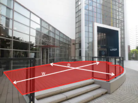 【神戸ハーバーランドumie(ウミエ)】イベント会場「西入口ウッドデッキ」