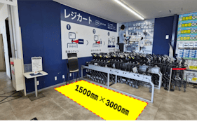 【スーパーセンタートライアル武雄富岡店】食物販やPR活動に最適な店内「風除室 スペース」