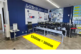 【スーパーセンタートライアル武雄富岡店】食物販やPR活動に最適な店内「風除室 スペース」