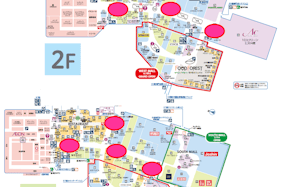 【イオンモール太田】モール内広告 エスカレーター