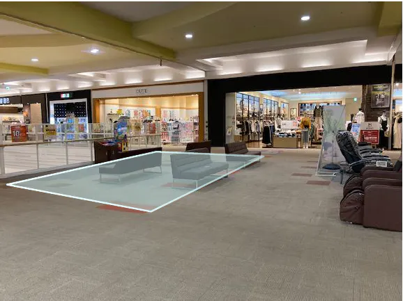 【イオンモール下妻】PR・サンプリングや飲食物販に適した2Fライトオン前ブリッジスペース