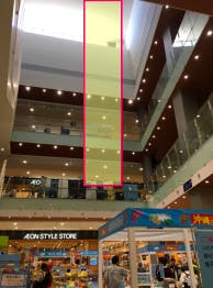 【イオンモール名古屋茶屋】モール内広告 大型バナー/通路バナーの画像