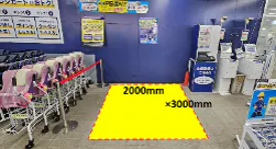 【スーパーセンタートライアル唐津中原店】PR活動に最適な店内「風除室 スペース」