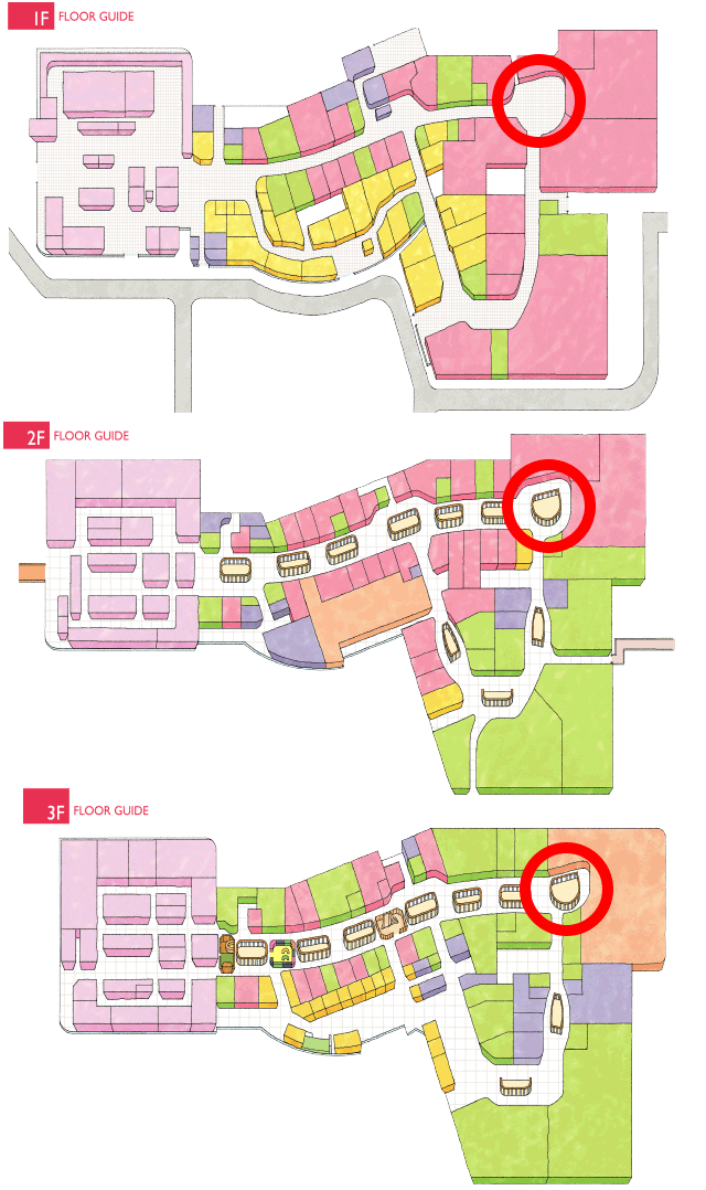 【イオンモール高崎】モール内広告 柱巻き 1F