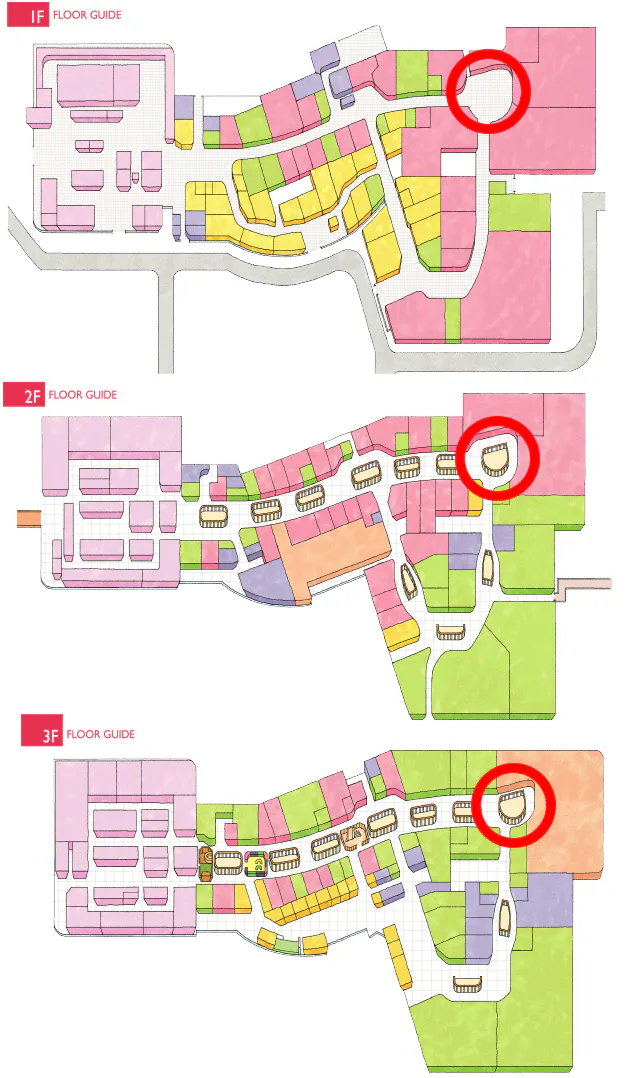 【イオンモール高崎】モール内広告 柱巻き 1F