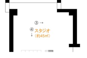 【恵比寿駅5分】展示会やポップアップ、撮影などに適したスタイリッシュな打放しの建物の中にあるイベントスペース