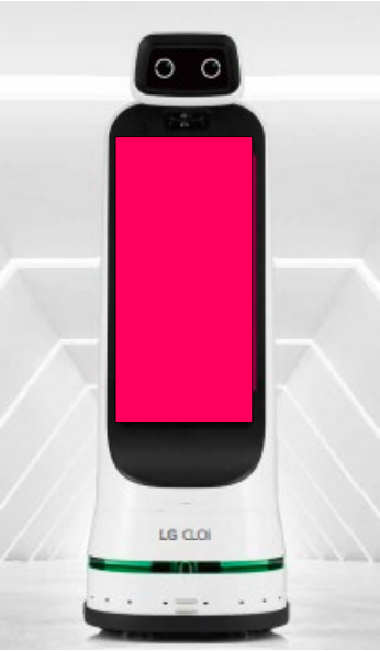 【イオンモール土岐】モール内広告 LGロボット