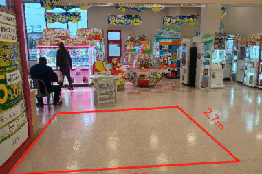 【マックスバリュ十和田南店】お客さま休憩所脇 販促プロモーションに最適なスーパー店内催事イベントスペース