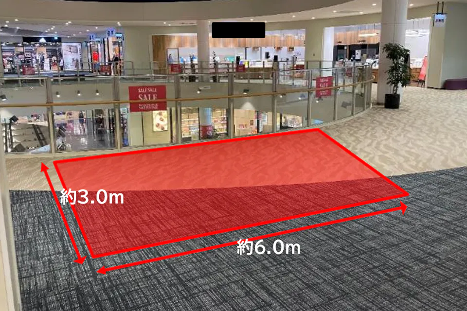 【三井アウトレットパーク 北陸小矢部】2階 東口吹き抜け