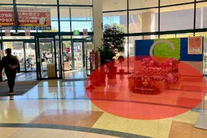 【イオン茅ヶ崎中央】プロモーションに適したショッピングモール正面入口にあるイベントスペース