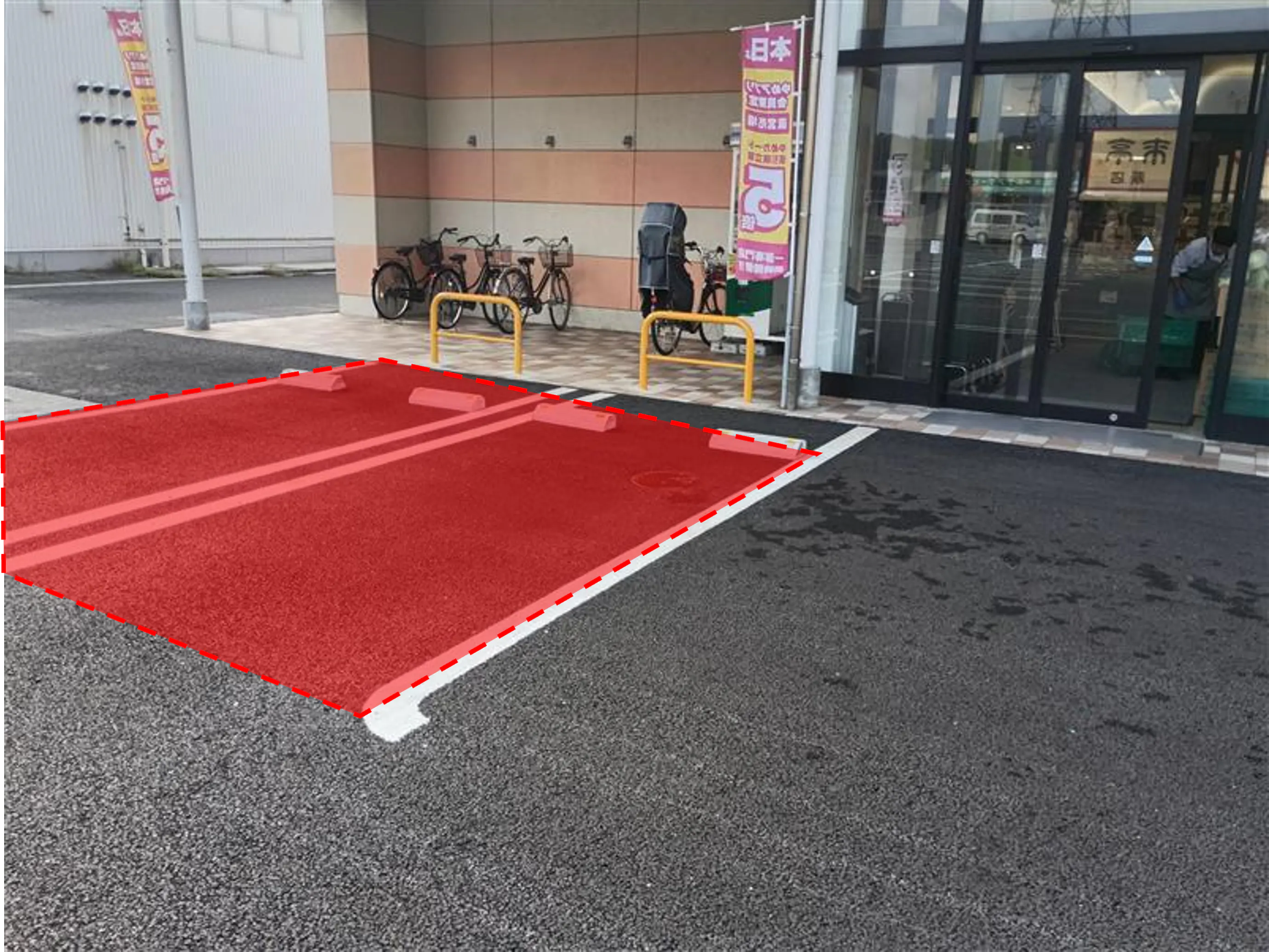 【ゆめマート 東萩】駐車場　キッチンカー出店におすすめな屋外イベントスペースの画像