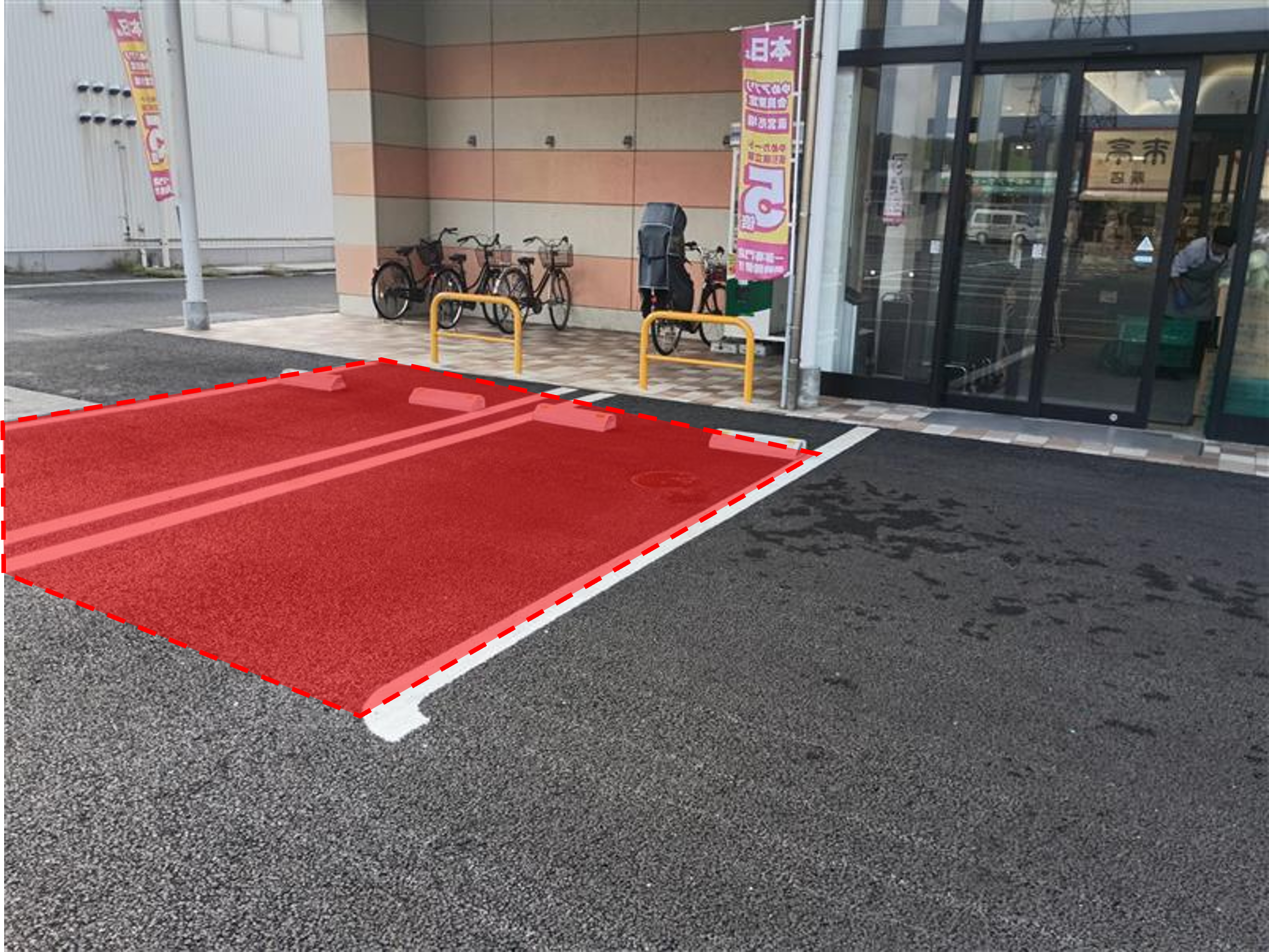 【ゆめマート 東萩】駐車場　キッチンカー出店におすすめな屋外イベントスペース
