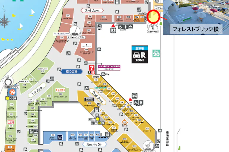 【イオンレイクタウンアウトレット】3rd Ave.1F (先端) ➁の画像2