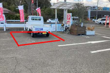 【ダイシン長命ヶ丘店】駐車場 キッチンカーの出店やテント形式のイベント実施に最適な屋外の催事イベントスペース