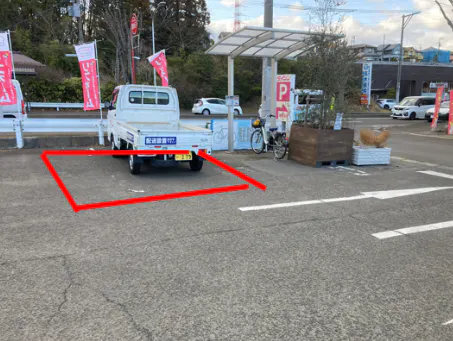 【ダイシン長命ヶ丘店】駐車場 キッチンカーの出店やテント形式のイベント実施に最適な屋外の催事イベントスペース