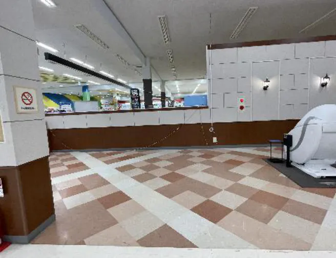 【イオンスーパーセンター栗原志波姫店】フードコート入口側催事場 販促プロモーションや物販に最適なスーパー店内催事イベントスペース