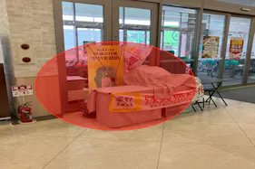 【ベイシア 茂原店】青果側入口前スペース 販促プロモーションに最適なスーパー店内催事イベントスペース