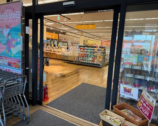 【イオンスタイル本荘】南側入り口(イートイン側) 販促プロモーションに最適なスーパー店内催事イベントスペース