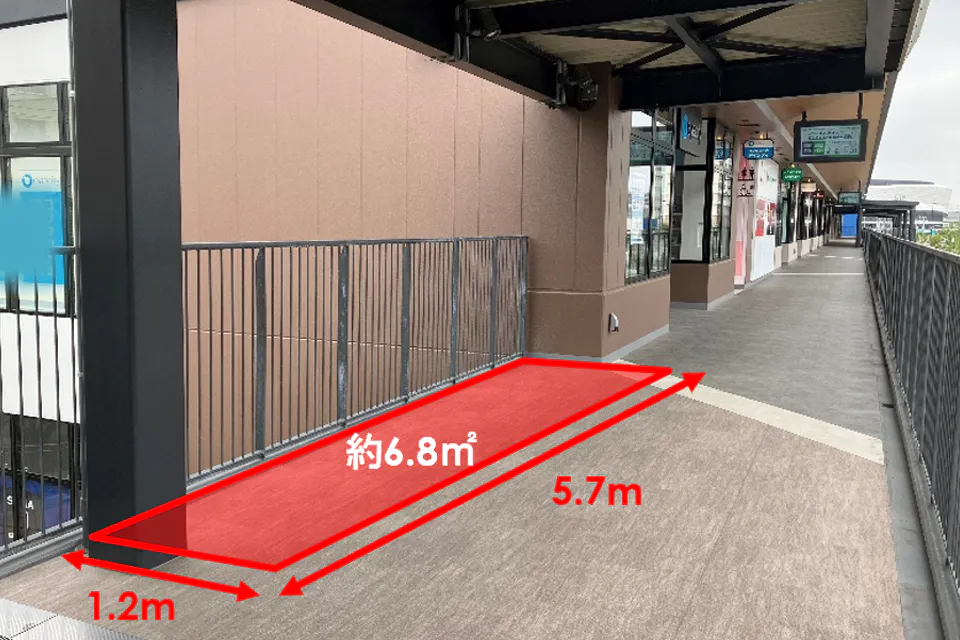 【ららテラスTOKYO-BAY】2F 通路(中央)