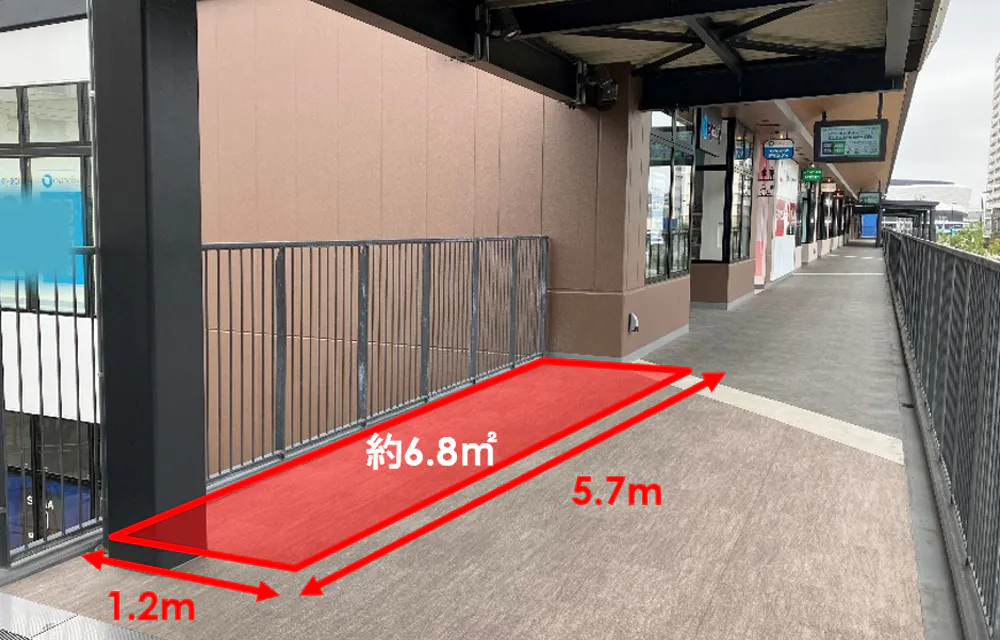 【ららテラスTOKYO-BAY】2F 通路(中央)