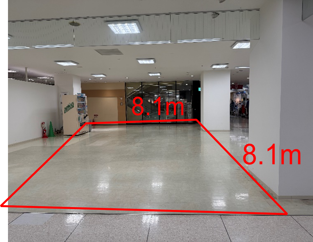 【イオンいわき店】２階催事スペース① 販促プロモーションや物販に最適なスーパー店内催事イベントスペース