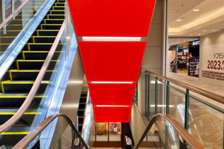 【イオンモール秋田】モール内広告 エスカレーター上部の画像1