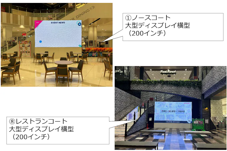【イオンモール座間】モール内広告 デジタルサイネージ(縦型・横型)の画像5