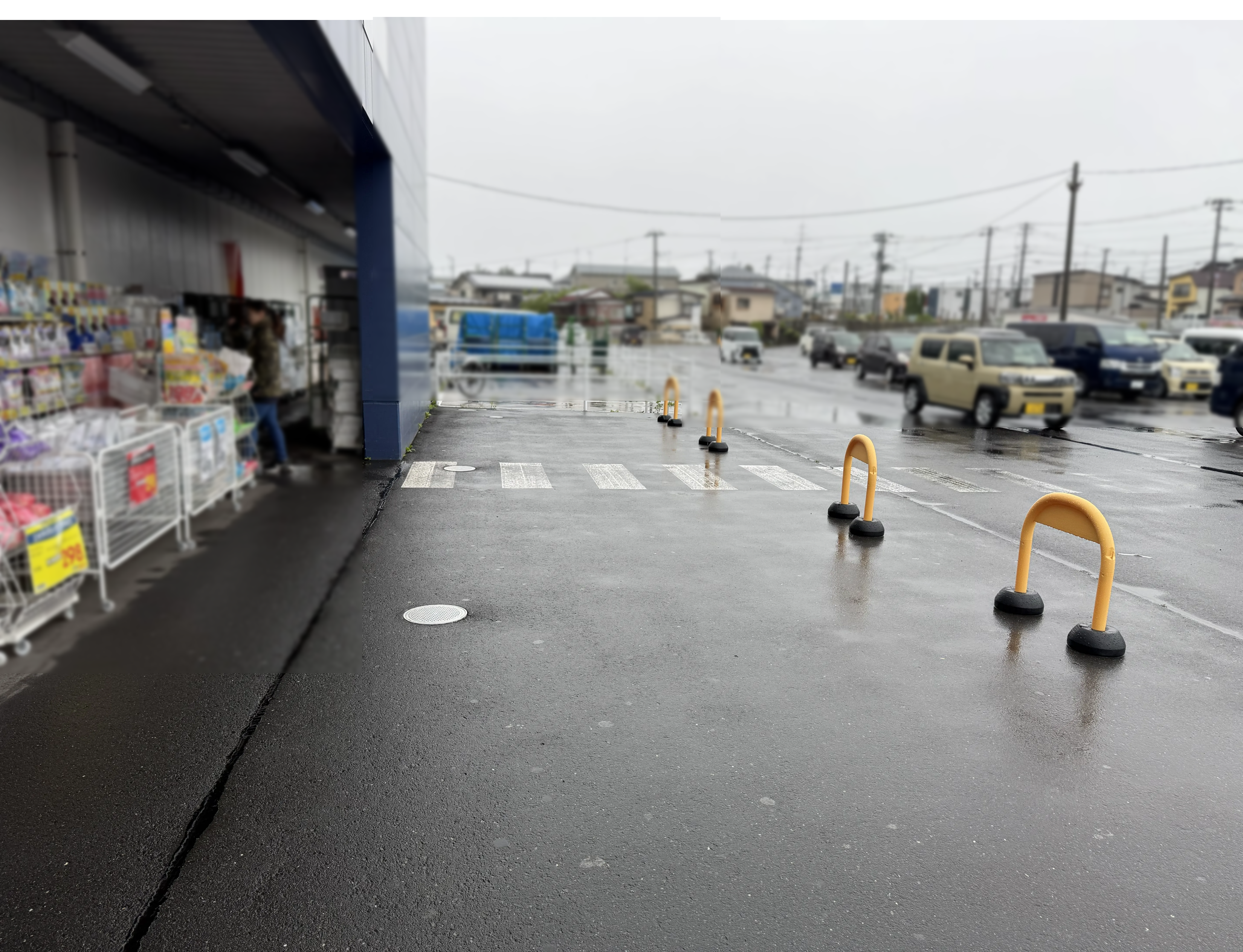 【スーパーセンタートライアル八戸店】屋外正面左（キッチンカー／テント／販促プロモ）　ウォーターサーバー催事ご利用いただけません