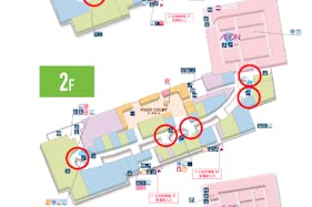 【イオンモール春日部】モール内広告 柱巻き