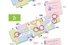 【イオンモール春日部】モール内広告 柱巻き