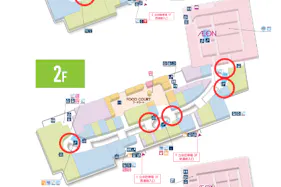 【イオンモール春日部】モール内広告 柱巻き