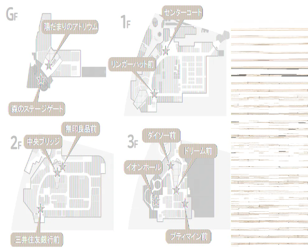 【イオンモール多摩平の森】2F 中央ブリッジ