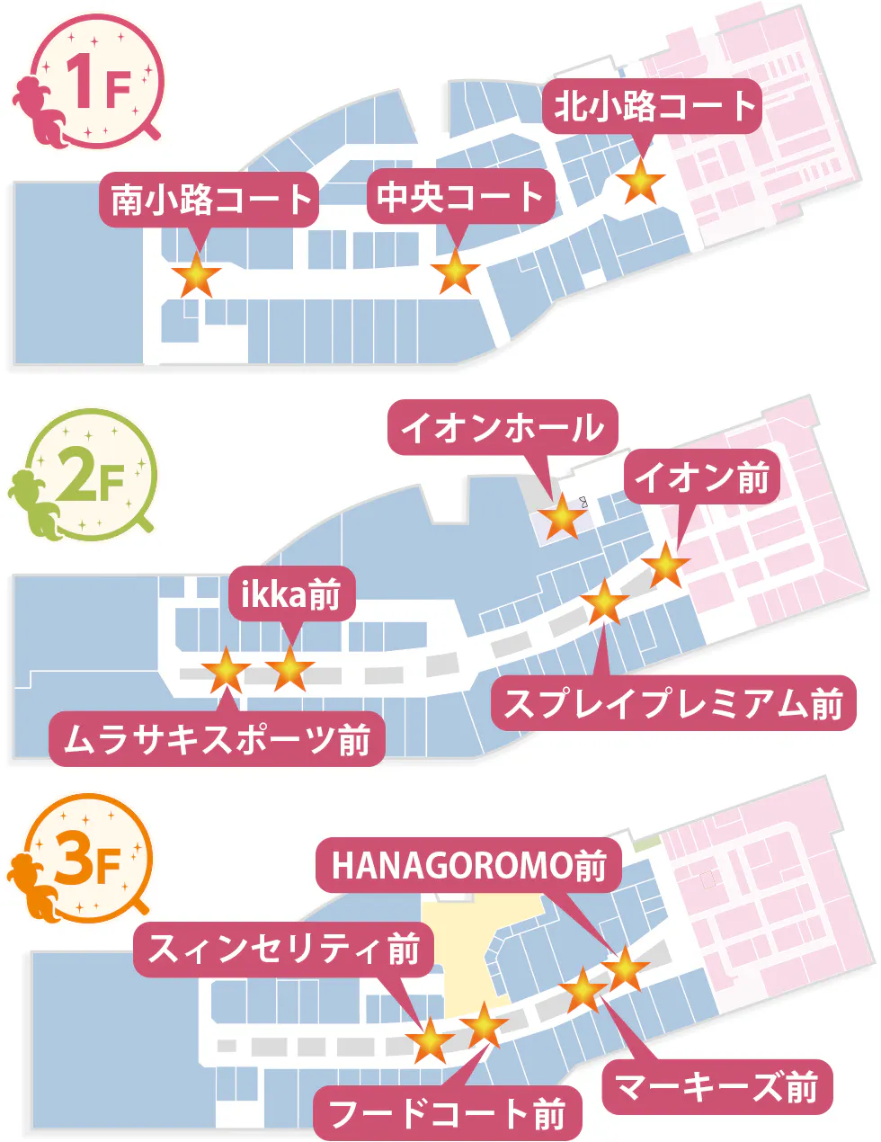【イオンモール大和郡山】3階マーキーズ前