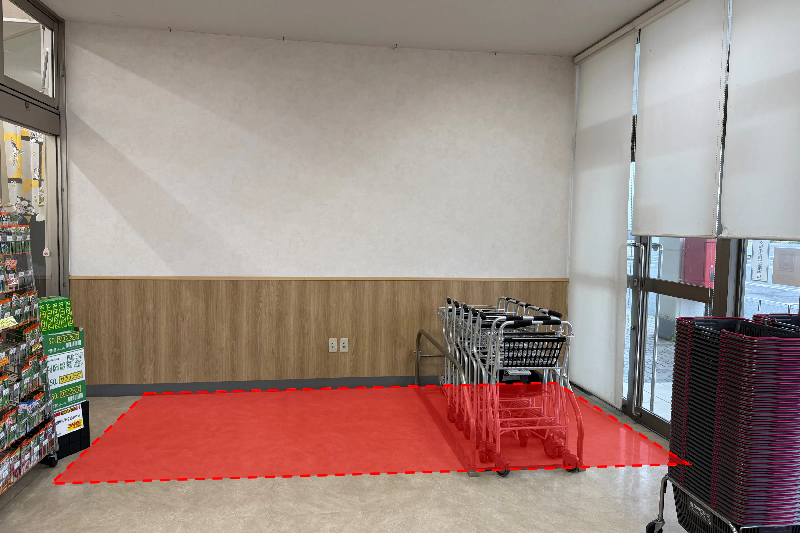 【ゆめマート 大刀洗】風除室 販促プロモーションや物販のポップアップストアにおすすめな催事イベントスペース